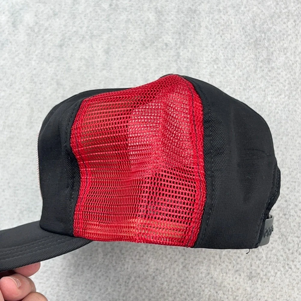 Vintage Westmoreland Coal Mine Trucker Hat Cap  Red Black 80s USA Patch Hampton